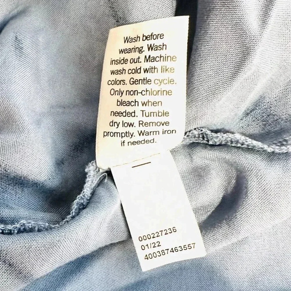 NWT SONOMA Women Sleeveless Pullover Square Neck Blue Rayon Shirt Plus Size 3X - Picture 14 of 14